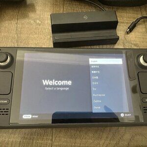 Valve Steam Deck LCD 512GB Handheld Console Bundle – Charger, Dock & Case